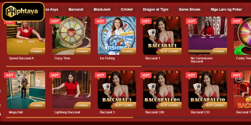 Live Casino ng PHTAYA: Ang Tunay na Casino Experience